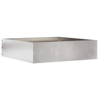 VidaXL Tuinrand zilver 50 x 50 x 13 cm roestvrij staal