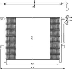 Condensor, airconditioning 35589