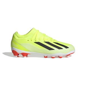 adidas X Crazyfast League Gras / Kunstgras Voetbalschoenen (MG) Kids Geel Zwart Wit