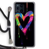 Melts My Heart: Oppo Find X3 Pro Transparant Hoesje met koord