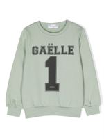 Gaelle Paris Kids sweat en coton à logo imprimé - Noir