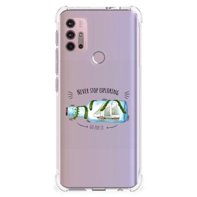Motorola Moto G30 | G20 | G10 Stevig | Bumper Hoesje | Boho Bottle