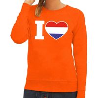 Oranje I love Holland sweater dames - thumbnail