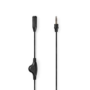 Nedis Stereo-Audiokabel | 3,5 mm Male naar 3,5 mm Female | 1 m | 1 stuks - CAGB22090BK10 CAGB22090BK10