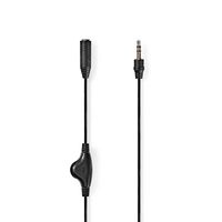 Nedis Stereo-Audiokabel | 3,5 mm Male naar 3,5 mm Female | 1 m | 1 stuks - CAGB22090BK10 CAGB22090BK10 - thumbnail