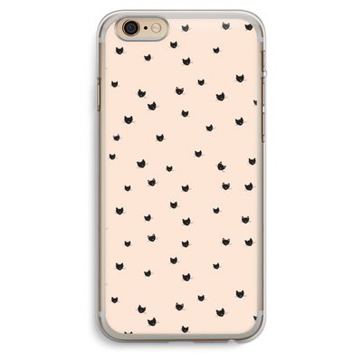 Kleine kattenkopjes: iPhone 6 Plus / 6S Plus Transparant Hoesje