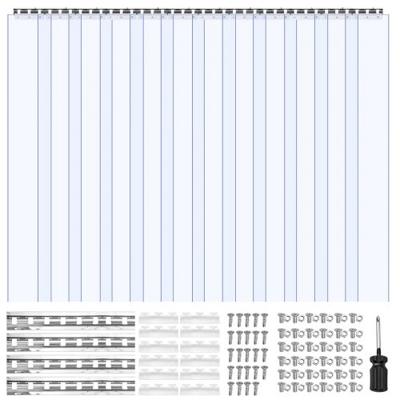 VEVOR 183x244cm strokengordijnlamellen PVC transparant 2mm dik