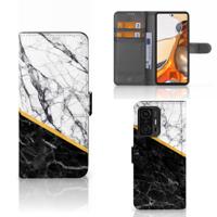 Xiaomi 11T | 11T Pro | Bookcase | Marmer Wit Zwart - Origineel Cadeau Man