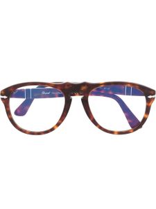 Persol lunettes de vue à monture aviateur - Marron