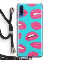 Bite my lip: Samsung Galaxy A50 Transparant Hoesje met koord