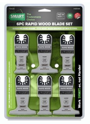 SMART UN TRA 6st Blad hout fijn gsn Assorti - H6RWK H6RWK