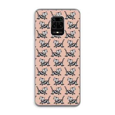 Zwarte poes: Xiaomi Redmi Note 9 Pro Transparant Hoesje