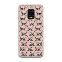 Zwarte poes: Xiaomi Redmi Note 9 Pro Transparant Hoesje