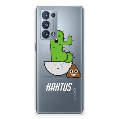 OPPO Reno 6 Pro Plus 5G Telefoonhoesje met Naam Cactus Poo