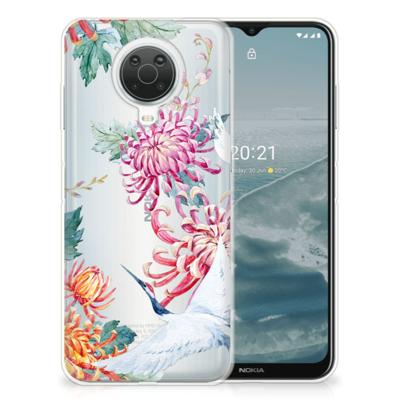 Nokia G20 | G10 | TPU Hoesje | Bird Flowers