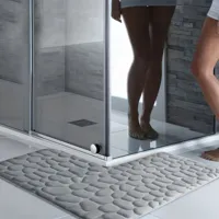 LushStep L-Vormige Badmat - Dikke, Antislip & Superzachte Mat - Voor Douche, Badkamer & Entree