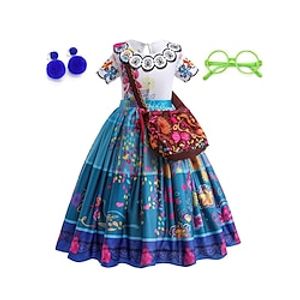 Encanto Isabela Madrigal Luisa Dolores Cosplay kostuum Bloemenmeisje jurk Vakantie jurk Voor meisjes Film cosplay leuke Style Kinderdag Nieuwjaar Maskerade Lightinthebox