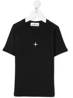 Stone Island Junior t-shirt à logo imprimé - Noir