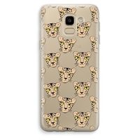 Tijger: Samsung Galaxy J6 (2018) Transparant Hoesje Tijger: Samsung Galaxy J6 (2018) Transparant Hoesje