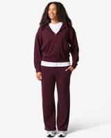 HEMA Dames sweatbroek loose fit bordeauxrood (bordeauxrood)