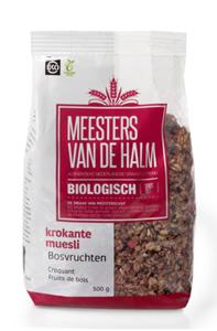 De Halm Krokante Muesli Bosvruchten (500 gram)