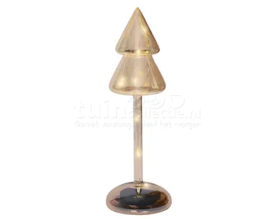 Kerstboompje Glas LED Amber 24cm