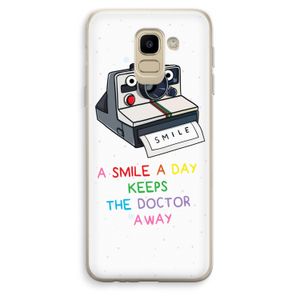 Smile: Samsung Galaxy J6 (2018) Transparant Hoesje
