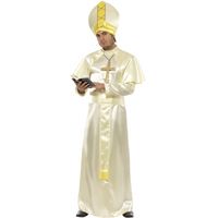 Paus kostuum wit en goud - thumbnail