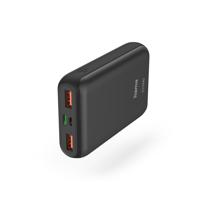 Hama Power Pack PD10-HD 10000mAh 2x USB-A 1x USB-C Voor Snelladen Antr. - thumbnail