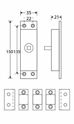 Krukespagn. RS rechthoek universeel MMZ Krukespagn. RS rechthoek universeel MMZ
