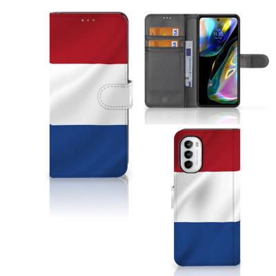 Motorola Moto G52 | Moto G82 | Bookstyle Case | Nederlandse Vlag