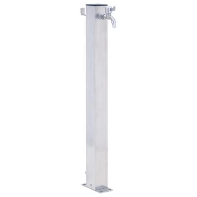 Waterzuil vierkant 100 cm roestvrij staal