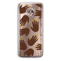 Hands dark: Motorola Moto G6 Transparant Hoesje