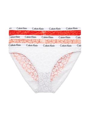 Calvin Klein - 3p Bikini - Lace - W5F, Maat:XS