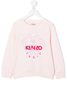 Kenzo Kids sweat à logo brodé - Rose