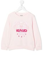 Kenzo Kids sweat à logo brodé - Rose