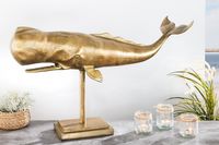 Maritieme Skulptur WAL 70cm messing handgemaakte Metall Design Decoratie - 43036 - thumbnail