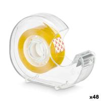 Plakbanddispenser Pincello Geel Transparant 10 x 7,5 x 2,5 cm 2,7 m (48 Stuks)