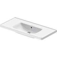 Duravit D-Neo wastafel met wondergliss 100.5x48x17cm 1 kraangat rechthoek Keramiek Wit 23671000601