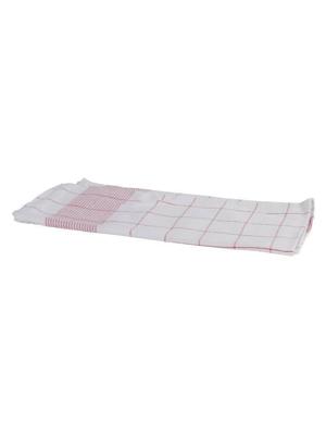 Glazendoek half linnen ca. 70x70 cm rood