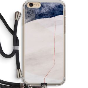 Stone White: iPhone 6 PLUS / 6S PLUS Transparant Hoesje met koord