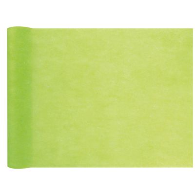 Tafelloper op rol - appelgroen - 30 cm x 10 m - non woven polyester