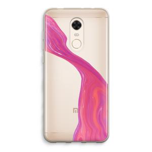 Paarse stroom: Xiaomi Redmi 5 Transparant Hoesje