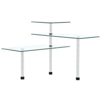 VidaXL Hoekkastje keuken 3-laags gehard glas