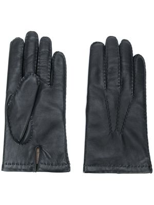 N.Peal gants en cuir Chelsea - Noir