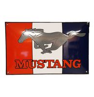 Ford Mustang Logo Emaille Bord - 40 x 25cm - thumbnail