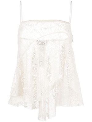 DSQUARED2 haut bustier en broderie anglaise - Tons neutres