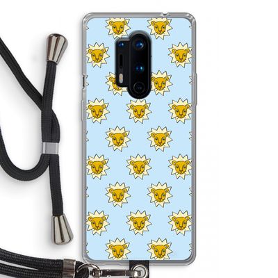 Leeuwenkoppen: OnePlus 8 Pro Transparant Hoesje met koord