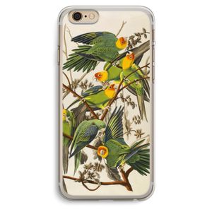 Carolinaparkiet: iPhone 6 Plus / 6S Plus Transparant Hoesje