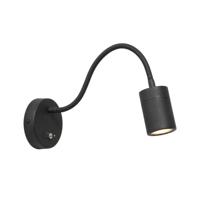 Steinhauer Bed lampje flexibelUpround zwart - 3390ZW